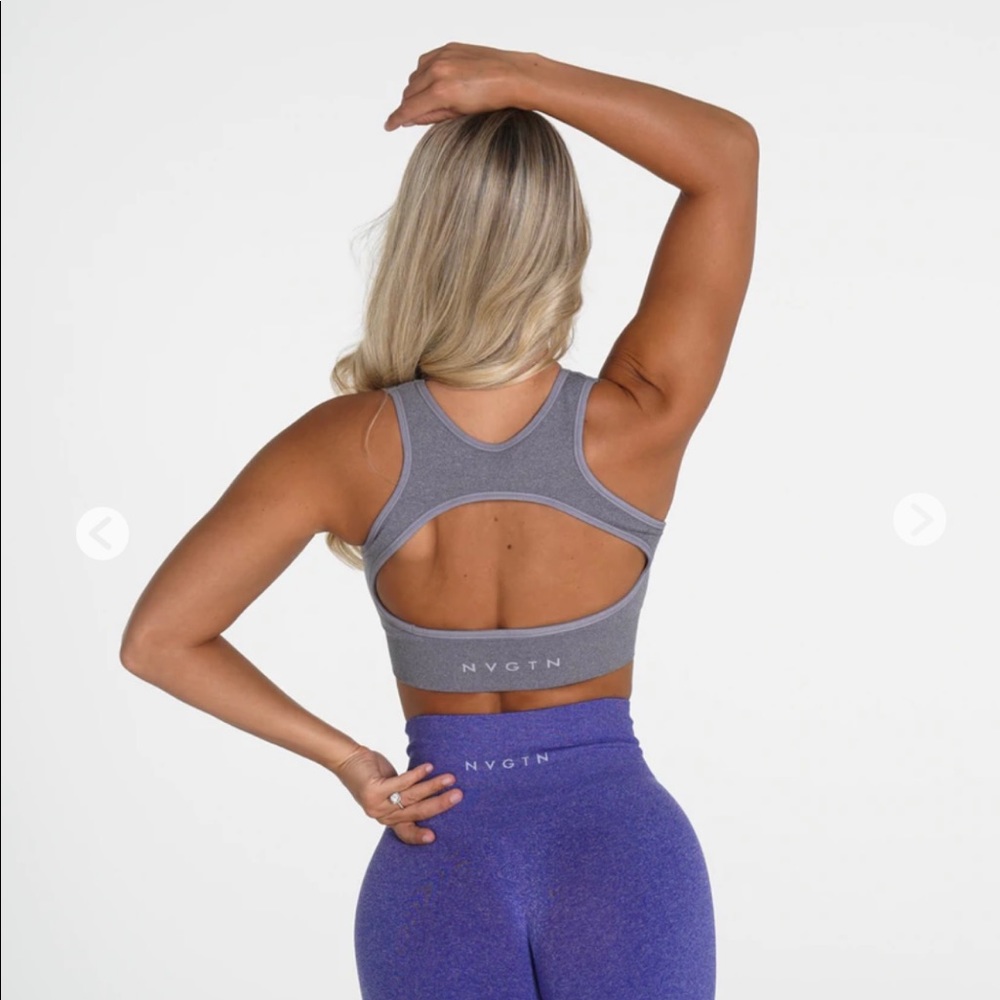 NVGTN grey eclipse seamless bra